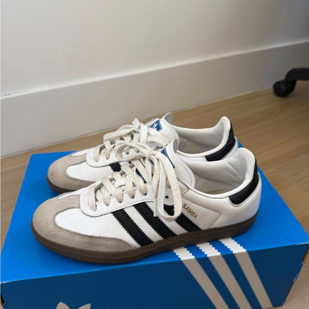 adidas Samba Men’s Sneakers - White/Black/Tan